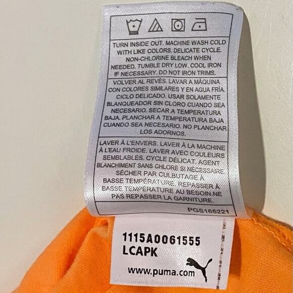 Puma Orange and Pink/Purple Shirt and Mesh Short Set - 4T - Picture 9 of 11